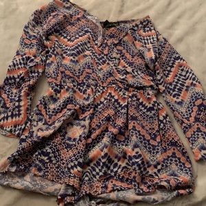 multi color romper size M